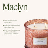 LA JOLIE MUSE Sahara Amber Candle – Bergamot, Clove &amp; Amber | 12 oz Large 2 - Wick Soy Wax Candle | 60 Hours Clean Burn | Gift - Ready for Hosts &amp; Gatherings | Elegant Home Décor - Homesidy.com