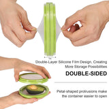 Winb Set of 4 Reusable Fruit and Veggie Savers - Ideal for Avocados, Tomatoes, Apples, Garlic, Onions, and More - Homesidy.com