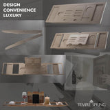 Temple Spring Wooden Bathtub Tray, Bamboo Bathroom Accessories, Bath Tray for Tub, at Home Spa Essentials, Board for Tub Table, Bath Caddy for Bathtub Accessories &amp; Bathroom Essentials – Natural - Homesidy.com