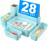 A - LuGei 【Military Grade Drawer Organizer, 【𝟱𝗦𝗶𝘇𝗲】 Makeup organizer, 【Holds 177 Items】 Bathroom Organizers and Storage, Organization and Storage, Desk Drawer Organizer for Bathroom Vanity - Homesidy.com