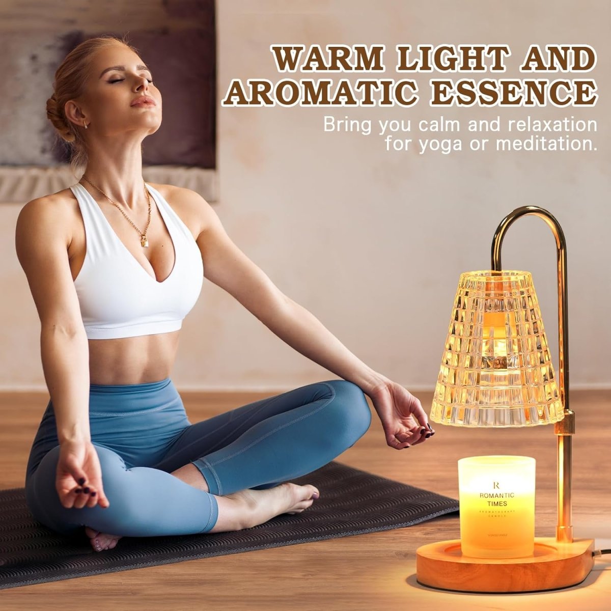 Modern Candle Warmer Lamp with Timer, Dimmable Candle Lamp Warmer, Men Women Christmas Birthday Gifts, Black Candle Warmer, Adjustable Candle Light Warmer, Cozy Living Room Bedroom Home Decor - Homesidy.com