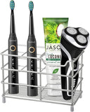 Urbanstrive 304 Stainless Steel Bathroom Toothbrush Holder Toothpaste Holder Stand Bathroom Accessories Organizer (Black, Small) - Homesidy.com