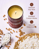 M&amp;SENSE Scented Candle, Tobacco Vanilla Medium Jar Candle Gifts for Men, 70 Hours Slow Burning Natural Soy Candles 11.3oz, Stress Relief Aromatherapy Candles Home Decor, Valentines Day Gifts for Him - Homesidy.com