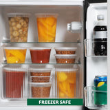 Freshware Food Storage Containers [36 Set] 16 oz Plastic Deli Containers with Lids, Slime, Soup, Meal Prep Containers | BPA Free | Stackable | Leakproof | Microwave/Dishwasher/Freezer Safe - Homesidy.com