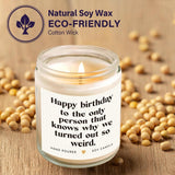 musaecoin Sister Birthday Gifts, Funny Gifts for Sister Christmas, Happy Birthday Gift for Women Sister Best Friend - Handmade Lavender Candle 7oz - Homesidy.com
