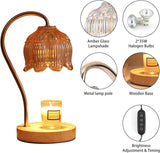 GEEZO Fragrance Candle Warmer Lamp，Electric Candle Warmer with Timer &amp; Dimmer，Mom Christmas Birthday Gifts for Women, House Warming Gifts New Home Bedroom Decor - Homesidy.com