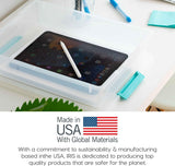 IRIS USA 6 Qt. Plastic Storage Bins Containers with Lids, 4 Pack, Small Sensory Bin, Craft Storage, Craft Organizers &amp; Storage, Organizing Container for Home, Office &amp; Art Supplies, Stackable, Clear - Homesidy.com