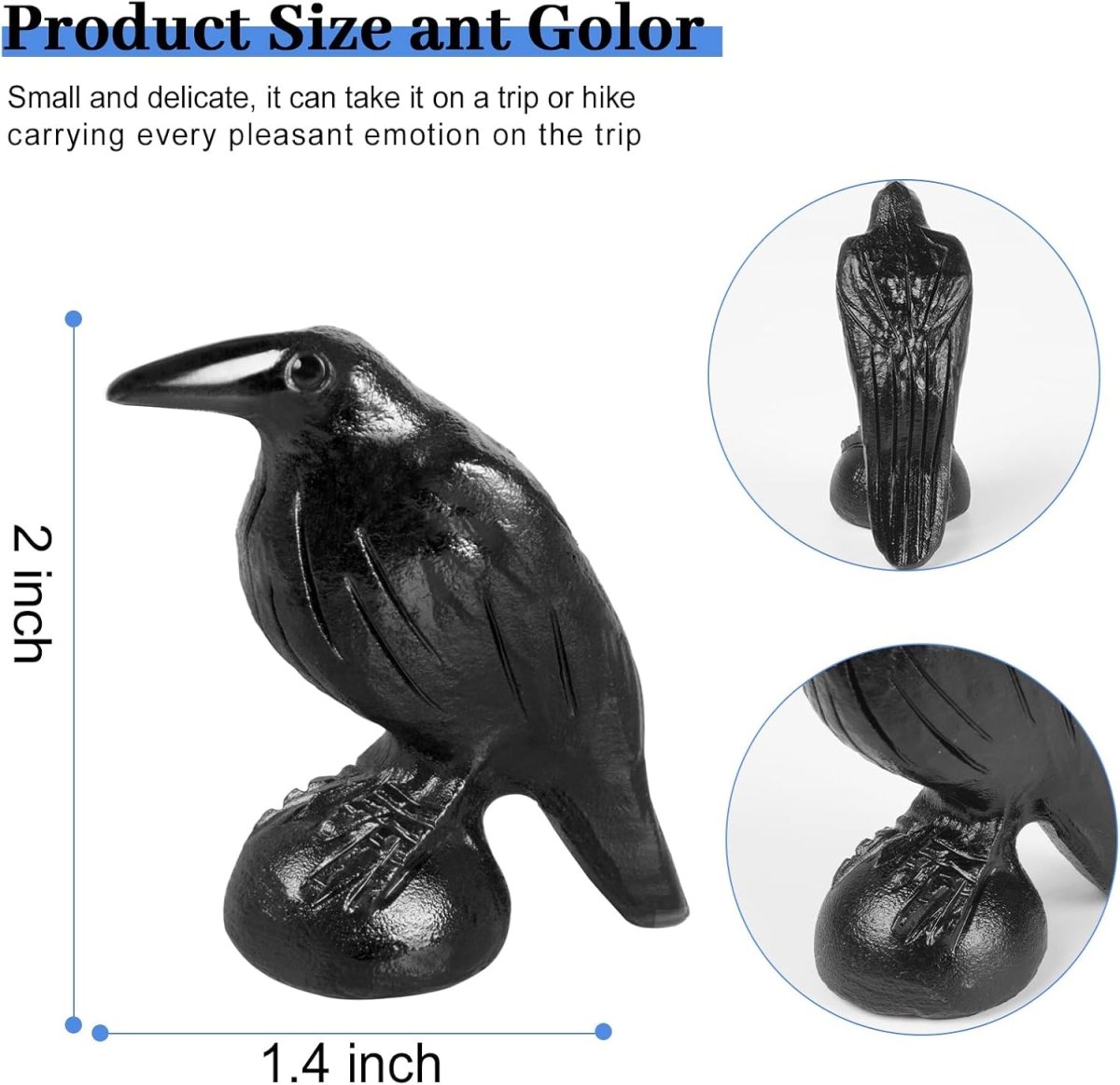 QLRSUXN Natural Black Obsidian Raven Figurines,2 Inch Healing Crystal Animal Statues,Lucky Guardian Pocket Crow Figurines as Women’s Gifts,Raven Statues for Office Home Decor and Ornament. - Homesidy.com