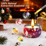 Christmas Candle Set, 6 Pack Candles for Home Scented, Aromatherapy Jar Candle Gifts for Women, Natural Soy Wax Long Lasting Glass Candle Set, Scented Candles for Christmas, Birthday, Thanksgiving Day - Homesidy.com