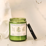 Eucalyptus &amp; Mint Candles for Home Scented, 20 Hours Burn Soy Candle Gift for Women Stress Relief, Meditation, Yoga, Relaxing, Natural Soy Wax for Men and Women, 4oz - Homesidy.com