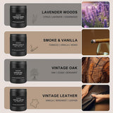Scented Candle Set, Men Candle Set, Scented Candles for Home, Gifts for Men, 4 Pack Manly Candles Gifts for Mens Scents of Smoke Vanilla/Leather/Oak/Lavender Wood - Homesidy.com