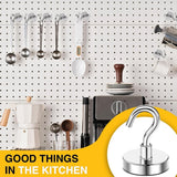 DIYMAG Magnetic Hooks, 30lbs Magnet Hook 2025 Cruise Cabin Ship Essentials Heavy Duty Strong Magnets Refrigerator Fridge Hanging for Classroom Beach Vacation Kitchen Grills Home 20 Pack (Silver) - Homesidy.com