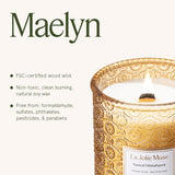 LA JOLIE MUSE Sahara Amber Candle – Bergamot, Clove &amp; Amber | 12 oz Large 2 - Wick Soy Wax Candle | 60 Hours Clean Burn | Gift - Ready for Hosts &amp; Gatherings | Elegant Home Décor - Homesidy.com