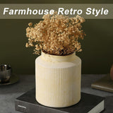 Rustic Vases for Home Decor. Ceramic Vase for Dining Table Decor. Terracotta Decorative Vase 6.1IN. ZSHLXM - Homesidy.com