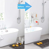 TAILI Shower Caddy Suction Cup 2 Pack with Hooks &amp; Soap holder, Heavy Duty Shower Organizer for Bathroom, No Drilling Bathroom Organizer with Large Capacity, Black Metal Storage Basket - Homesidy.com