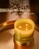 1771 Aromas Vanilla Scented Candles - 100% Natural Soy Wax - Large 3 Wick Jar Candle - Up to 50 Hours Burning Time - Candles for Home - Gift - Ready Candle for Men &amp; Women - Aromatherapy Candles - Homesidy.com