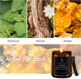 Eucalyptus &amp; Sage Scented Candles,Candles for Home Scented Aromatherapy Candles,Soy Wax Candle Gift for Women Men Amber Jar Candle, 7oz - Homesidy.com