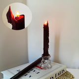 Topsics Kwanzaa Taper Candles Set of 7, 3 Red, 3 Green, 1 Black - 10 Inch Dripless Tall Candle Premium Quality Candles - Mishumaa Saba Candle - Homesidy.com