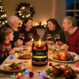 Christmas Candles - Christmas Spice Candle | 7 oz Soy Candles with Warm Cinnamon, Clove &amp; Nutmeg Aroma | Holiday Scented Candle, Cozy Winter Candle Gift for Men &amp; Women - Homesidy.com