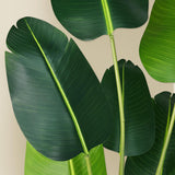 Artificial Bird of Paradise Plant 7Ft Fake Tropical Palm Tree with 17Trunks Faux Banana Leaf Trees in Pot for Home Indoor Outdoor Office Modern Decor Housewarming - Homesidy.com