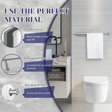 Paper Towel Holder, Self Adhesive or Drilling Paper Towel Holder Under Cabinet, Stainless Steel Black Paper Towel Holders Wall Mount for Kitchen, Bathroom, Sink, Pantry, Fridge - Homesidy.com