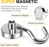 DIYMAG Magnetic Hooks, 30lbs Magnet Hook 2025 Cruise Cabin Ship Essentials Heavy Duty Strong Magnets Refrigerator Fridge Hanging for Classroom Beach Vacation Kitchen Grills Home 20 Pack (Silver) - Homesidy.com