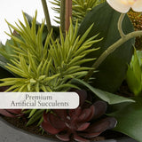 CG Hunter Faux White Orchid Plant, Premium Artificial Indoor Flower Display Stands 25 - Inches with Beautiful Sculptural Blooms and Foliage That Lasts Forever, Grey Planter Pot Included - Homesidy.com