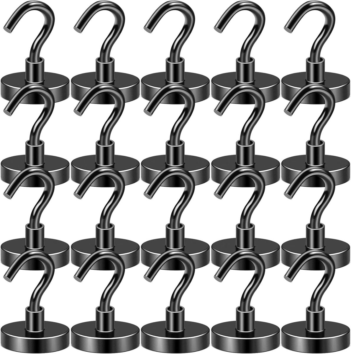 DIYMAG Magnetic Hooks, 30lbs Magnet Hook 2025 Cruise Cabin Ship Essentials Heavy Duty Strong Magnets Refrigerator Fridge Hanging for Classroom Beach Vacation Kitchen Grills Home 20 Pack (Silver) - Homesidy.com