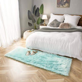 Ashler Faux Fur Rug, Fluffy White Small Sheepskin Rug, Ultra Soft 2x3 Ft Mat, Machine Washable Shag Mats, Nursery Throw for Bed, Living, Kids Room - Homesidy.com