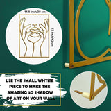 Glamativity 4 Pack Gold Wall Art Decor, Minimalist Single Line Real Metal Wall Art, Womans Body Shape Abstract Wall Art (Gold Classic Style, 17 x 11.8) - Homesidy.com