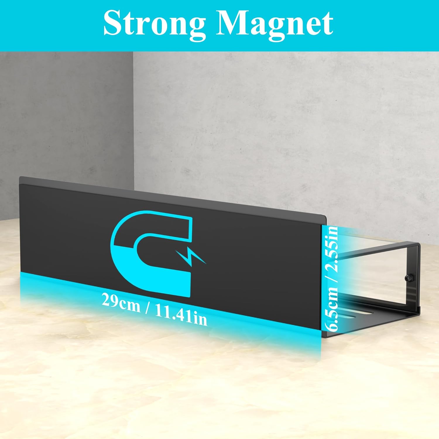 HuggieGems Metal 4 Pack Magnetic Spice Storage Rack Organizer for Refrigerator and Oven, Black Fridge Organizers and Storage - Homesidy.com