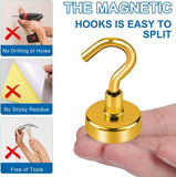 LOVIMAG Magnetic Hooks, 12 Pack 30lbs Magnet Hook 2025 Cruise Cabin Ship Essentials Heavy Duty Strong Magnets Refrigerator Fridge Hanging for Classroom Beach Vacation Kitchen Grills Home (Black) - Homesidy.com