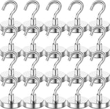 DIYMAG Magnetic Hooks, 30lbs Magnet Hook 2025 Cruise Cabin Ship Essentials Heavy Duty Strong Magnets Refrigerator Fridge Hanging for Classroom Beach Vacation Kitchen Grills Home 20 Pack (Silver) - Homesidy.com