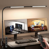 Airlonv LED Desk Lamp for Office Home, Eye - Caring Desk Light with Stepless Dimming Adjustable Flexible Gooseneck, 10W USB Adapter Desk Lamp with Clamp for Reading, Study, Workbench (Black) - Homesidy.com