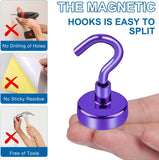 LOVIMAG Magnetic Hooks, 12 Pack 30lbs Magnet Hook 2025 Cruise Cabin Ship Essentials Heavy Duty Strong Magnets Refrigerator Fridge Hanging for Classroom Beach Vacation Kitchen Grills Home (Black) - Homesidy.com