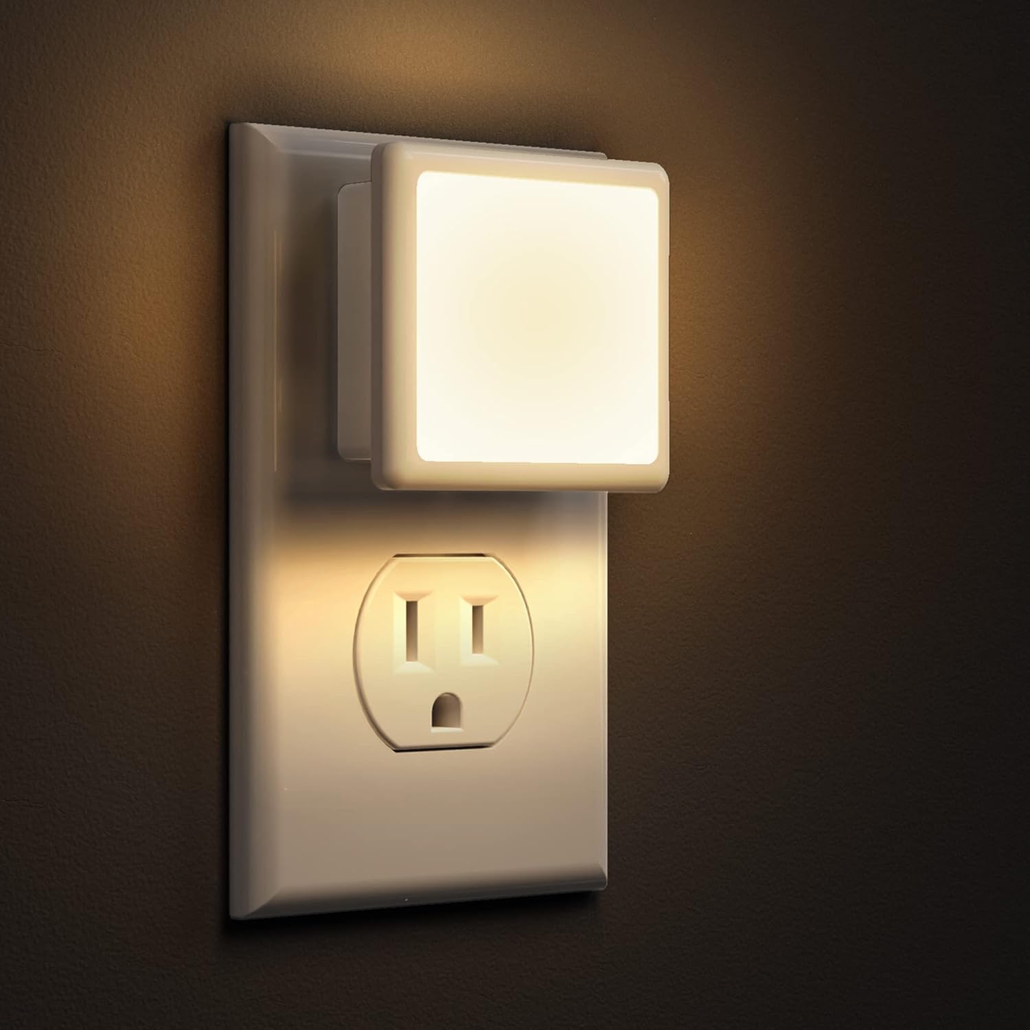 L LOHAS LED Night Lights Plug into Wall 2 - Pack, 0.3W Plug in Night Light, Dusk to Dawn, 3000K Soft White, Bright Nightlight Auto - On/Off, for Adults Kids Room Bedroom Bathroom Hallway Kitchen, Non - Dim - Homesidy.com