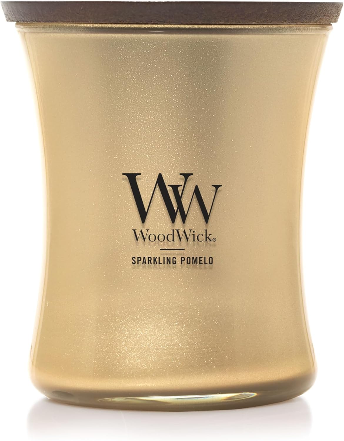 WoodWick Marine Amber Holiday Candle Gifts for Women and Men, 9.7 oz Precious Metals Collection with Crackling Wick - Homesidy.com