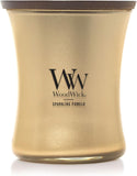 WoodWick Marine Amber Holiday Candle Gifts for Women and Men, 9.7 oz Precious Metals Collection with Crackling Wick - Homesidy.com
