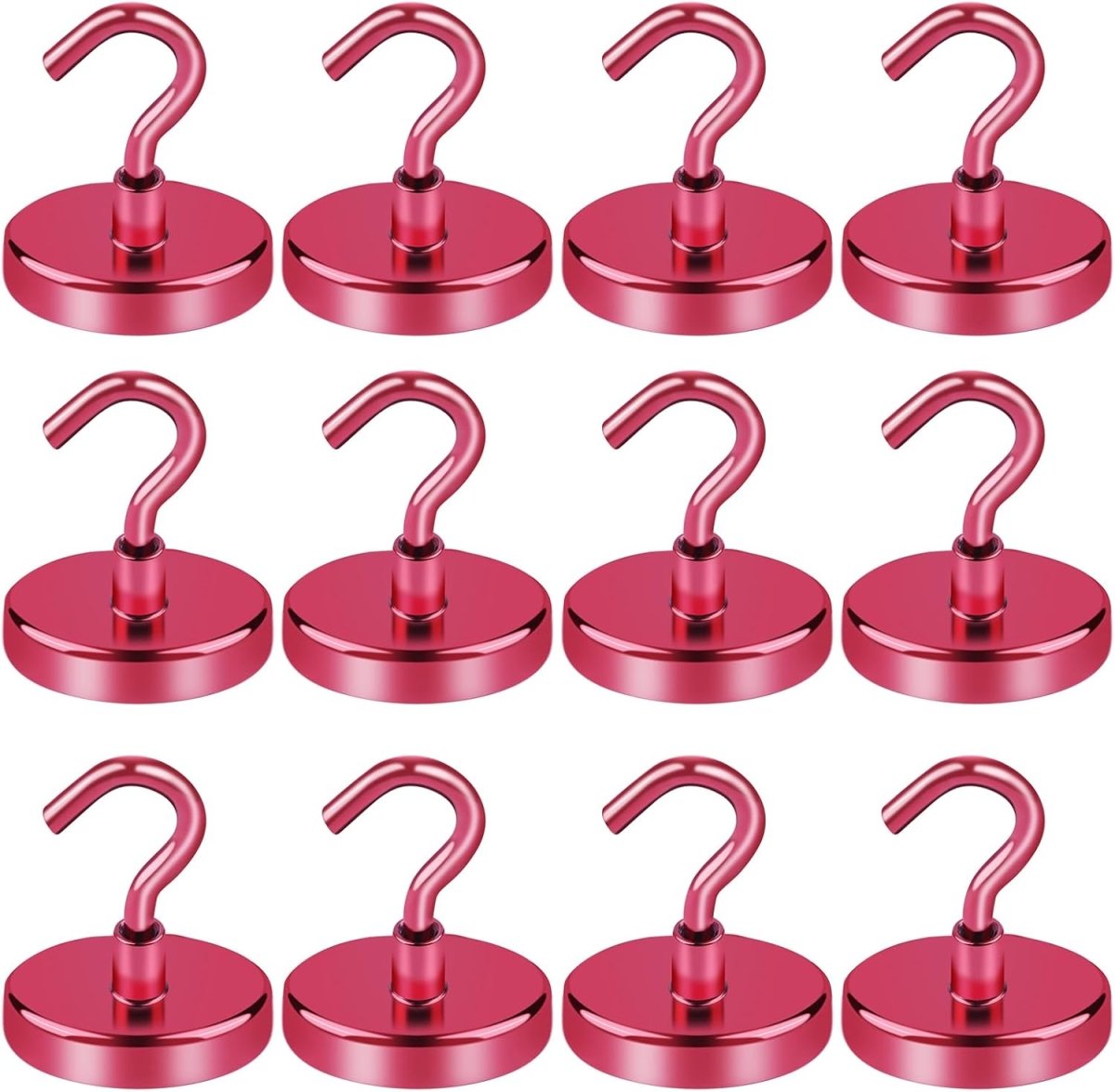 LOVIMAG Magnetic Hooks, 12 Pack 30lbs Magnet Hook 2025 Cruise Cabin Ship Essentials Heavy Duty Strong Magnets Refrigerator Fridge Hanging for Classroom Beach Vacation Kitchen Grills Home (Black) - Homesidy.com