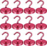 LOVIMAG Magnetic Hooks, 12 Pack 30lbs Magnet Hook 2025 Cruise Cabin Ship Essentials Heavy Duty Strong Magnets Refrigerator Fridge Hanging for Classroom Beach Vacation Kitchen Grills Home (Black) - Homesidy.com
