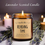 Book Lover Candle, Book Lovers Gifts, 7 oz Soy Wax Lavender Reading Candle, Birthday Reading Bookish Gifts for Women, Men, Bookworm, Librarian, Reader - Homesidy.com