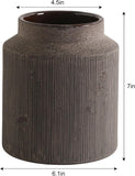 Rustic Vases for Home Decor. Ceramic Vase for Dining Table Decor. Terracotta Decorative Vase 6.1IN. ZSHLXM - Homesidy.com