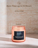 M&amp;SENSE Ode to Winter Soy Candles Strong Scented, 2 Wick Jar Candle 19.4oz 110 Hour Long Lasting, Lavender Sandalwood Organic Natural Aromatherapy Candle Gifts Bedroom Bathroom Home Decor - Homesidy.com