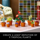 LEGO Botanicals Tiny Plants - Artificial, Fake Indoor Plant Building Set for Home, Kitchen, Desk Decoration, Adults Ages 18 - Gift for Birthdays - 10329 - Homesidy.com