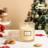 Frosted Cranberry Luxury Scented Candles - 19oz, 88hr Burn Time, Perfect Christmas Gifts for Women - Homesidy.com
