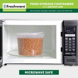 Freshware Food Storage Containers [24 Set] 32 oz Plastic Deli Containers with Lids, Slime, Soup, Meal Prep Containers | BPA Free | Stackable | Leakproof | Microwave/Dishwasher/Freezer Safe - Homesidy.com
