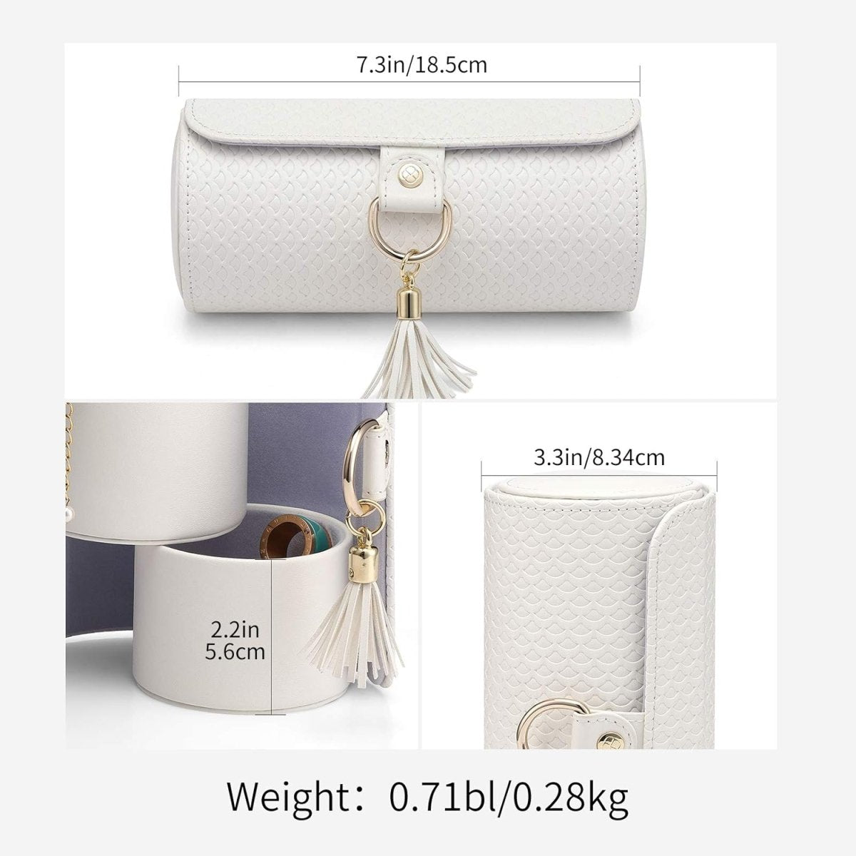 Vlando Travel Jewelry Case for Women, Travel Essential, Travel Must Haves Jewelry Travel Organizer for Girls, Christmas Gifts for Travelers Couples Mom Friends - Black - Homesidy.com
