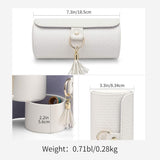 Vlando Travel Jewelry Case for Women, Travel Essential, Travel Must Haves Jewelry Travel Organizer for Girls, Christmas Gifts for Travelers Couples Mom Friends - Black - Homesidy.com