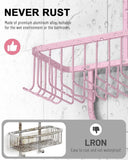 MSAICOE Shower Caddy Hanging - Never Rust Shower Hanging Organizer - Aluminum Over the ShowerHead Caddy with Soap Basket and 6 Hooks for Razor/Sponge (Black) - Homesidy.com