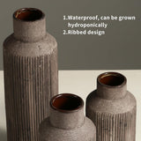 Rustic Vases for Home Decor. Ceramic Vase for Dining Table Decor. Terracotta Decorative Vase 6.1IN. ZSHLXM - Homesidy.com